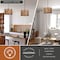 Vaxcel Norwood 1L Gray Industrial Woven Wood Drum Pendant Hanging Ceiling Light P0363 - alternate 8