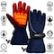 Actionheat AA Battery Heated Snow Gloves, Men's, Navy, One Size 810058850133 - alternate 4