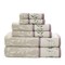 Homeroots Set of Six Cream Cotton Jacquard Towel Set, 6PK 712111 - alternate 1