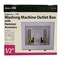 Apollo Washing Machine Outlet Box with Water Hammer Arrestors, 1/2 x 3/4 in Connection, Brass EPXBOXWMWH - alternate 3