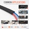 Kable Kontrol Self-Closing Woven Wrap Braided Cable Sleeving - 1/2in ID - 164ft - Black BSWW-050-BK-164 - alternate 6