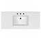 Whitehaus Collection 49 in Countertop Vanity Sink with Integrated Rectangular Bowl, Widespread Faucet Drilling and Overflow WHCS4922-3H - alternate 4
