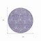 Homeroots 8' Purple And Ivory Round Geometric Washable Indoor Outdoor Area Rug 614109 - alternate 8