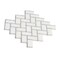Apollo Tile 10x11 Thassos White, Bardiglio Nuvolato Marble Floor and Wall Mosaic Tile 3.68 sqft/case, 5PK APLDC88H02A - alternate 5