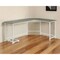 Homeroots 66" Gray and White L Shape Computer Desk 491513 - alternate 4