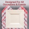 Smarty Had A Party 9.5" Ivory Square Plastic Dinner Plates (120 Plates), 120PK 6939-CASE - alternate 7