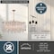 Vaxcel Elsa 5 Light Gold Brass Modern Coastal Glam Linear Chandelier Island Pendant Fixture H0282 - alternate 5
