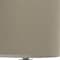 Homeroots 20" Taupe Ceramic Novelty Table Lamp With Taupe Drum Shade 643436 - alternate 4