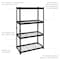 Iron Horse 2300 Riveted Steel Wire Deck Shelving 4-Shelf Unit, 18" D x 36" W x 60" H, Black 22129 - alternate 10
