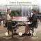 Palmer Hamilton Cafeteria Stool Table, 64 in Dia, Gray PH-4S36RD-GBB - alternate 10