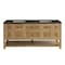 James Martin Vanities Breckenridge 72" Double Vanity, Light Natural Oak, w/ 3 CM Phantome Eclos Top 330-V72-LNO-3PHT - alternate 1