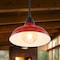Jonathan Y Jasper 12.25" 1-Light Farmhouse Industrial Indoor/Outdoor Iron LED Pendant, Red JYL7611E - alternate 8