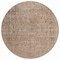 Homeroots 8' Brown And Beige Round Abstract Washable Indoor Outdoor Area Rug 615994 - alternate 7