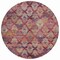 Homeroots 8' Rust Gold And Blush Round Aztec Washable Indoor Outdoor Area Rug 615790 - alternate 8