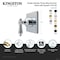 Kingston Brass Single-Handle Six-Way Diverter Valve with Square Trim Kit, Polished Chrome KS4041BAL - alternate 2