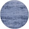 Homeroots 6' Denim Blue And Navy Blue Round Abstract Indoor Outdoor Area Rug 545952 - alternate 6