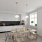Vaxcel VAXCEL Huntley 1 Light Natural Brass Farmhouse Schoolhouse Pendant White Glass P0374 - alternate 6