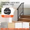 Vevor 2-3 Step Handrails for Outdoor for Seniors Porch Deck Black Retro Arch BP-23 - alternate 6