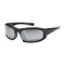 Bouton Optical Full Frame Safety Glasses w/Black Frame, Rubber Foam Padding, Silver Mirror Lens and Anti-Scratch / A 250-CE-10095 - alternate 1