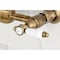 Kingston Brass Two-Handle Wall Mount Bridge Kitchen Faucet, Antique Brass KS1263BPL - alternate 5