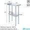 Amgood 24 in. x 12 in. Stainless Steel Work Table, Narrow Filler Table with 1.5 in. Backsplash for AMG WT-2412-BS-Z - alternate 6