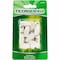 Ticonderoga Pencil Cap Erasers, White, Wedge, Vinyl, 25 / Pack, Latex-free, Non-toxic, Smudge-free, 72PK X38025 - alternate 1