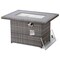 Leisuremod Mace Wicker Patio Modern Propane Fire Pit Table, Grey CFW44G-GR - alternate 9