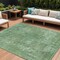 Homeroots 9' X 12' Sage And Mint Green Abstract Washable Indoor Outdoor Area Rug 615510 - alternate 1