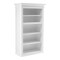 Homeroots White Solid Wood Adjustable Four Tier Bookcase 397126 - alternate 8