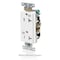 Leviton Receptacle Outlet, 20A, Black, 125V WTD20-E - alternate 3