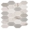Andova Tiles Astor 2-in. x 4-in. Elongated Hexagon Glass Wall & Floor Mosaic Tile (0.99 Square Feet Per Box) Andova Tiles - alternate 5