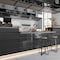 Apollo Tile Arte 1.97 in. x 7.87 in. Glossy Black Ceramic Subway Deco Wall and Floor Tile 4.09 sqft/case, 38PK RID88BLKDECGL - alternate 2