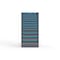 Strong Hold 12 drawer cabinet - (4x 2ft, 4x 3ft, 3x 5ft, 1x 7ft) - Blue accents - E-Lock w/ Tracking S3060-PPTAS-1202FS - alternate 1
