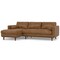 Homeroots 102" Brown Leather Sofa 641039 - alternate 5