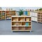 Beleduc By Playwell Palermo 41.1inx14.2in Mid 9-Compartment Closed Shelf, Tray-Compatible, White/Oak HPL, 32.6inH, 3+ 846041 - alternate 7