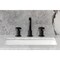 Kingston Brass Widespread Bathroom Faucet with Push Pop-Up Drain, Matte Black KS1410RNX - alternate 4