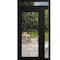 Vdomdoors Front Exterior Prehung Metal-Plastic Door Clear Glass / MANUX 8666 Matte Black / Office Commercial MANUX8666EXD-BLK-W36+16xH80+14-RH-I - alternate 1