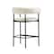 Manhattan Comfort Onda Metal Vegan Leather Counter Stool in Ivory CS1637-1 - alternate 4