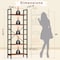 Simple Deluxe Book Shelf, 5 Tier Bookcase, Tall Bookshelf Modern Display Storage Shelf for Books, Movies, Cd, Ind 3A88HKBOCA5LBRN - alternate 6