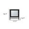 Homeroots 18" Black Wood, Metal Floating Bathroom Vanity 571352 - alternate 9