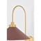 Hudson Valley Lighting Clivedon Wall Sconce in Aged Brass/Soft Crimson by Mark D. Sikes MDS1400-AGB/CRN - alternate 3