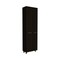 Homeroots 79in Modern Black Pantry Cabinet with Two Doors and Five Shelves 403768 - alternate 3