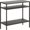 Homeroots 24" Black Steel End Table With Two Shelves 544203 - alternate 6