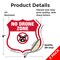 Signmission No Drone Shield Sign No Drone Zone From, 6 inch X 6 inch, Vinyl Decal, 2PK SHI-D-2PACK-6-392 - alternate 5