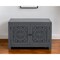 Homeroots 30in Gray Distressed Solid Wood Textured Door Accent Cabinet With Two Doors 557029 - alternate 5