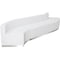 Flash Furniture 3 pcs. Living Room Set, 25-1/4" to 41-1/2" x 27", Upholstery Color: White ZB-803-850-SET-WH-GG - alternate 1