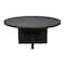 Homeroots 70" Dark Gray Rounded Solid Wood Dining Table 488707 - alternate 4