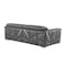 Homeroots 71in Dark Gray and Silver Italian Leather Loveseat 720479 - alternate 8