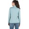 Berne Womens Small Heathered Eggshell Blue Midweight UPF Quarter-Zip Shirt WSH14HESBR360 - alternate 1