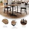 Flash Furniture Commercial 48x30 Natural HPL Tabletop with Black Table Height X Base ST-REC3048-NAT-T2230-GG - alternate 7